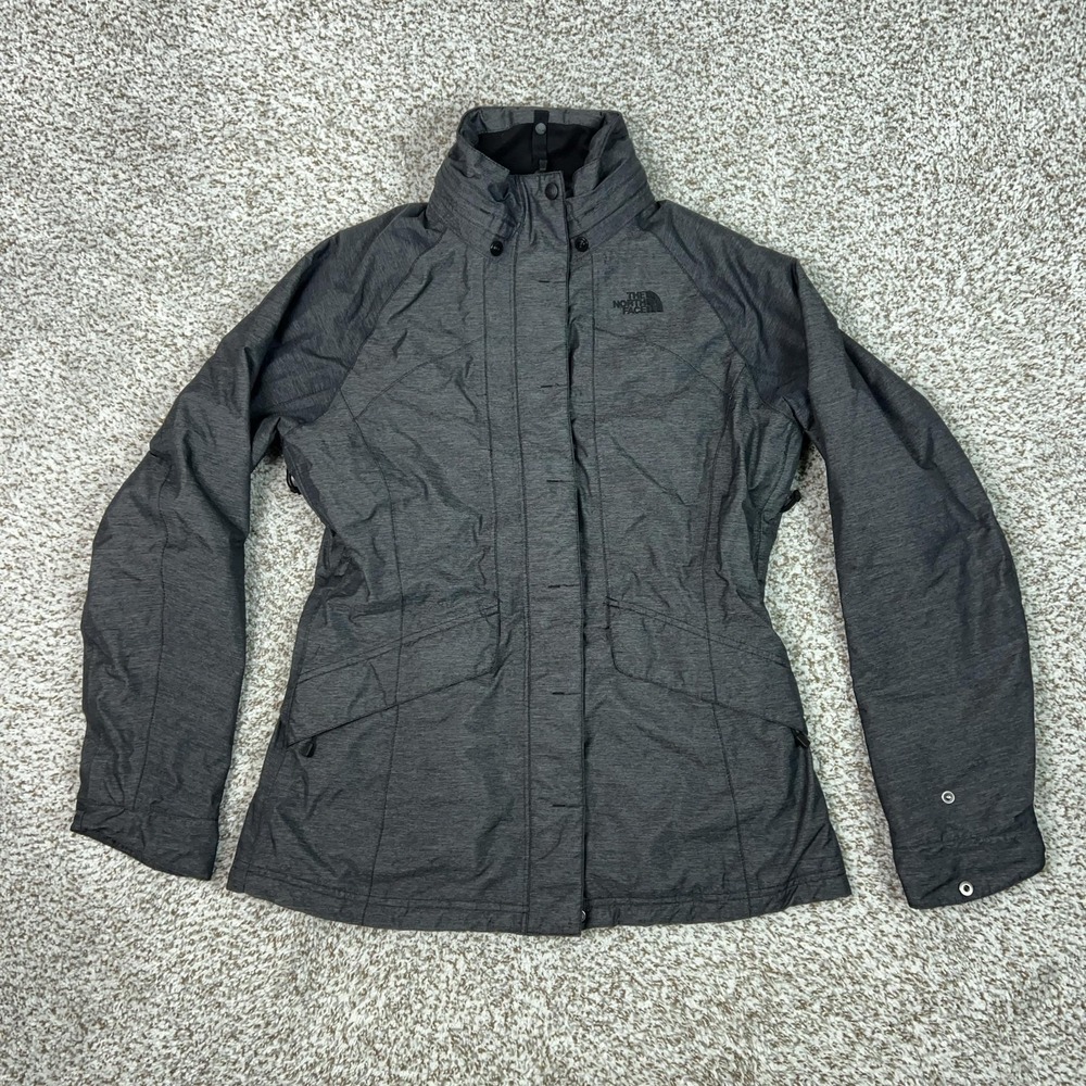 The North Face Jacket Womens Small Gray HyVent Rain Coat Outdoor Waterproof